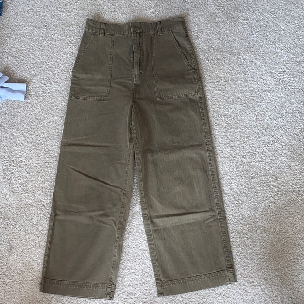 Free people wide leg cargo pants